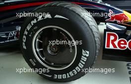 09.05.2008 Istanbul, Turkey,  Red Bull Racing, front wheel cover - Formula 1 World Championship, Rd 5, Turkish Grand Prix, Friday Practice