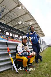 11.05.2008 Istanbul, Turkey,  Nelson Piquet Jr (BRA), Renault F1 Team  - Formula 1 World Championship, Rd 5, Turkish Grand Prix, Sunday Pre-Race Grid