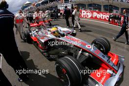 11.05.2008 Istanbul, Turkey,  Lewis Hamilton (GBR), McLaren Mercedes  - Formula 1 World Championship, Rd 5, Turkish Grand Prix, Sunday Pre-Race Grid