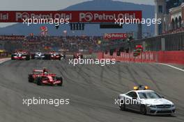 11.05.2008 Istanbul, Turkey,  Felipe Massa (BRA), Scuderia Ferrari, F2008 behind the safety car - Formula 1 World Championship, Rd 5, Turkish Grand Prix, Sunday Race
