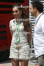 10.05.2008 Istanbul, Turkey,  A girl in the paddock - Formula 1 World Championship, Rd 5, Turkish Grand Prix, Saturday