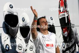 10.05.2008 Istanbul, Turkey,  Robert Kubica (POL), BMW Sauber F1 Team plays football - Formula 1 World Championship, Rd 5, Turkish Grand Prix, Saturday