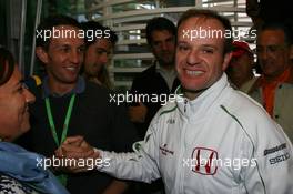 10.05.2008 Istanbul, Turkey,  Luciano Burti (BRA), Former F1 Driver and Rubens Barrichello (BRA), Honda Racing F1 Team - Formula 1 World Championship, Rd 5, Turkish Grand Prix, Saturday