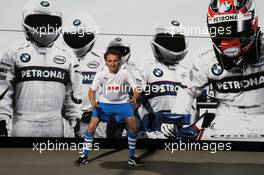 10.05.2008 Istanbul, Turkey,  Robert Kubica (POL),  BMW Sauber F1 Team - BMW Sauber F1 Team, wearing their National colours for Euro 2008, Soccer Tournament - Formula 1 World Championship, Rd 5, Turkish Grand Prix, Saturday