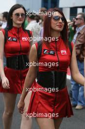 11.05.2008 Istanbul, Turkey,  A girl in the paddock - Formula 1 World Championship, Rd 5, Turkish Grand Prix, Sunday
