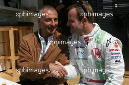 11.05.2008 Istanbul, Turkey,  Ricardo Patrese (ITA) and Rubens Barrichello (BRA), Honda Racing F1 Team - Formula 1 World Championship, Rd 5, Turkish Grand Prix, Sunday