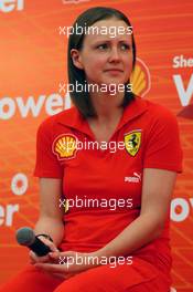 08.05.2008 Istanbul, Turkey,  Dr. Lisa Lilley (GBR) Shell Fuel Chemist, Shell Press Conference - Formula 1 World Championship, Rd 5, Turkish Grand Prix, Thursday