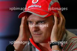 Heikki Kovalainen (FIN), McLaren Mercedes - Formula 1 World Championship, Rd 5, Turkish Grand Prix, Thursday Press Conference