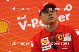 08.05.2008 Istanbul, Turkey,  Kimi Raikkonen (FIN), Räikkönen, Scuderia Ferrari, Shell Press Conference - Formula 1 World Championship, Rd 5, Turkish Grand Prix, Thursday