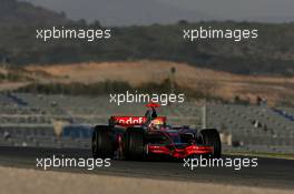 23.01.2008 Valencia, Spain,  Lewis Hamilton (GBR), McLaren Mercedes, MP4-23 - Formula 1 Testing, Valencia