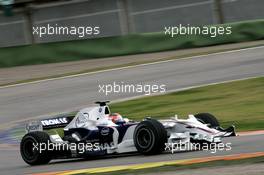 20.02.2008 Valencia, Spain,  Robert Kubica (POL), BMW Sauber F1 Team, F1.08 - Formula 1 Testing, Valencia