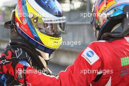 13.09.2008 Monza, Italy,  2nd, Carlos Huertas (COL), Double R Racing and 3rd, Marco Wittmann (GER), Josef-Kaufmann-Racing - Formula BMW Europe 2008, Rd 15 & 16, Monza, Saturday Podium