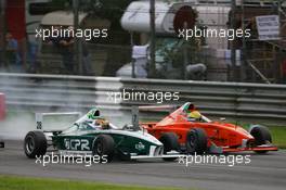 13.09.2008 Monza, Italy,  Tiago Geronimi (BRA), Eifelland Racing and Esteban Gutierrez (MEX), Josef-Kaufmann-Racing - Formula BMW Europe 2008, Rd 15 & 16, Monza, Saturday Race