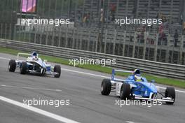 14.09.2008 Monza, Italy,  Carlos Huertas (COL), Double R Racing and Rupert Svendsen-Cook (GBR), Double R Racing - Formula BMW Europe 2008, Rd 15 & 16, Monza, Sunday Race