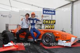 14.09.2008 Monza, Italy,  1st place and 2008 Champion, Esteban Gutierrez (MEX), Josef-Kaufmann-Racing and 2nd place Marco Wittmann (GER), Josef-Kaufmann-Racing / Team Celebration Picture  - Formula BMW Europe 2008, Rd 15 & 16, Monza, Sunday Podium