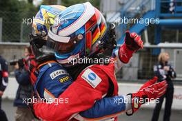 14.09.2008 Monza, Italy,  2nd, Marco Wittmann (GER), Josef-Kaufmann-Racing and 3rd, Esteban Gutierrez (MEX), Josef-Kaufmann-Racing - Formula BMW Europe 2008, Rd 15 & 16, Monza, Sunday Podium