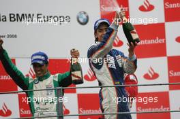 14.09.2008 Monza, Italy,  Winner, 1st, Tiago Geronimi (BRA), Eifelland Racing, 2nd, Marco Wittmann (GER), Josef-Kaufmann-Racing, 3rd, Esteban Gutierrez (MEX), Josef-Kaufmann-Racing - Formula BMW Europe 2008, Rd 15 & 16, Monza, Sunday Podium