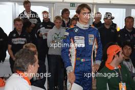 14.09.2008 Monza, Italy,  Formula BMW Europe Prize Giving - Winner, 1st, Esteban Gutierrez (MEX), Josef-Kaufmann-Racing - Formula BMW Europe 2008, Rd 15 & 16, Monza, Sunday Podium