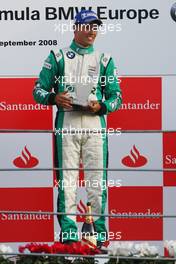 13.09.2008 Monza, Italy,  1st, Winner, Tiago Geronimi (BRA), Eifelland Racing - Formula BMW Europe 2008, Rd 15 & 16, Monza, Saturday Podium