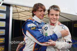 13.09.2008 Monza, Italy,  2008 Formula BMW Europe, Champion, Esteban Gutierrez (MEX), Josef-Kaufmann-Racing with Adrien Tambay (FRA), Eifelland Racing - Formula BMW Europe 2008, Rd 15 & 16, Monza, Saturday Podium