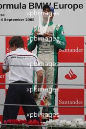 14.09.2008 Monza, Italy,  Winner, 1st, Tiago Geronimi (BRA), Eifelland Racing - Formula BMW Europe 2008, Rd 15 & 16, Monza, Sunday Podium