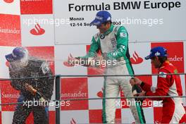 13.09.2008 Monza, Italy,  Winner, 1st, Tiago Geronimi (BRA), Eifelland Racing, 2nd, Carlos Huertas (COL), Double R Racing, 3rd, Marco Wittmann (GER), Josef-Kaufmann-Racing - Formula BMW Europe 2008, Rd 15 & 16, Monza, Saturday Podium