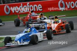 13.09.2008 Monza, Italy,  Carlos Huertas (COL), Double R Racing and Esteban Gutierrez (MEX), Josef-Kaufmann-Racing - Formula BMW Europe 2008, Rd 15 & 16, Monza, Saturday Race