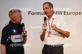 14.09.2008 Monza, Italy,  Formula BMW Europe Prize Giving - Klaus Draeger (GER), BMW AG Member of the Board - Formula BMW Europe 2008, Rd 15 & 16, Monza, Sunday Podium