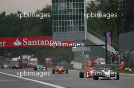 14.09.2008 Monza, Italy,  Tiago Geronimi (BRA), Eifelland Racing and Marco Wittmann (GER), Josef-Kaufmann-Racing - Formula BMW Europe 2008, Rd 15 & 16, Monza, Sunday Race