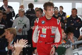 14.09.2008 Monza, Italy,  Formula BMW Europe Prize Giving - 2nd, Marco Wittmann (GER), Josef-Kaufmann-Racing - Formula BMW Europe 2008, Rd 15 & 16, Monza, Sunday Podium