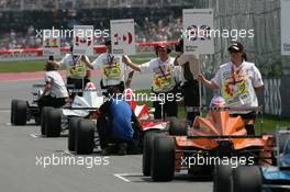 07.06.2008 Montreal, Canada,  Formula BMW USA 2008, Rd 3 & 4, Montreal, Saturday Pre-Race Grid