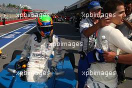 08.06.2008 Montreal, Canada,  Alexander Rossi, Euronational and Ricardo Favoretto, Euronational who retired after a collision - Formula BMW USA 2008, Rd 3 & 4, Montreal, Sunday Race
