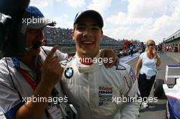 07.06.2008 Montreal, Canada,  Winner, 1st, Ricardo Favoretto, Euronational - Formula BMW USA 2008, Rd 3 & 4, Montreal, Saturday Podium