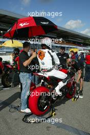 07.09.2008 Hockenheim, Germany, Hockenheimring, RACE, Michael Schumacher (ex. F1 driver/ Ferrari/world champion), IDM German Super Bike Championship