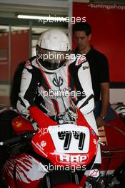 05.09.2008 Hockenheim, Germany, Hockenheimring, Michael Schumacher (ex. F1 driver/ Ferrari/world champion), IDM German Super Bike Championship