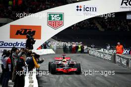 14.12.2008 Wembley, England,  Lewis Hamilton (GBR), McLaren Mercedes, demonstration run - Race of Champions 2008