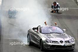 14.12.2008 Wembley, England,  Lewis Hamilton (GBR), McLaren Mercedes, demonstration with Anthony Hamilton (GBR), Father of Lewis Hamilton - Race of Champions 2008