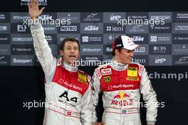 14.12.2008 Wembley, England,  Podium, Race of Nations, second place, Tom Kristensen (DNK) Team Scandinavia, Mattias Ekstrom (SWE) Team Scandinavia - Race of Champions 2008