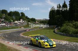 23.05.2009 Nurburgring, Germany,  Manthey Racing, Porsche 911 GT3 Cup S, Emmanuel Collard (FRA), Wolf Henzler (GER), Richard Lietz (AUT), Dirk Werner (GER)  - Nurburgring 24 Hours 2009