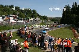 23.05.2009 Nurburgring, Germany,  Formation lap with Motorsport Arena Oschersleben, BMW M3 GT4, Joerg Mueller (GER), Andy Priaulx (GBR), Jochen Uebler (GER), Marcus Schurig (GER)  - Nurburgring 24 Hours 2009