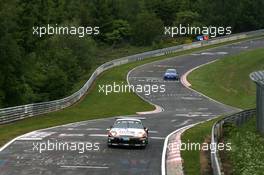 21.05.2009 Nurburgring, Germany,  Hankook H&R Spezialfelgen, Porsche 997 GT3, Juergen Alzen (GER), Uwe Alzen (GER), Christian Menzel (GER), Dominik Schwager (GER)  - Nurburgring 24 Hours 2009