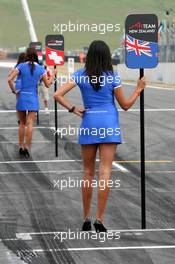 25.01.2009 Taupo, New Zealand,  Grid Girls - A1GP World Cup of Motorsport 2008/09, Round 4, Taupo, Sunday Race 1 - Copyright A1GP - Free for editorial usage