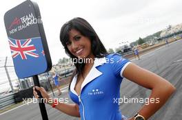 25.01.2009 Taupo, New Zealand,  Grid Girl - A1GP World Cup of Motorsport 2008/09, Round 4, Taupo, Sunday Race 1 - Copyright A1GP - Free for editorial usage
