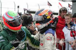 25.01.2009 Taupo, New Zealand,  Adam Carroll (IRL), driver of A1 Team Ireland and Neel Jani (SUI), driver of A1 Team Switzerland - A1GP World Cup of Motorsport 2008/09, Round 4, Taupo, Sunday Race 2 - Copyright A1GP - Free for editorial usage