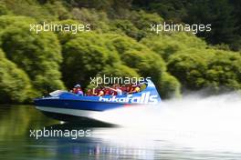 22.01.2009 Taupo, New Zealand,  Alexandre Imperatori (SUI), driver of A1 Team Switzerland  - Hukafalls jet boat ride- A1GP World Cup of Motorsport 2008/09, Round 4, Taupo, Thursday - Copyright A1GP - Free for editorial usage
