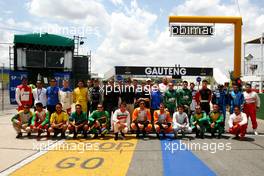 20.02.2009 Johannesburg, South Africa,  Driver Group Photo - A1GP World Cup of Motorsport 2008/09, Round 5, Gauteng, Friday Practice - Copyright A1GP - Free for editorial usage