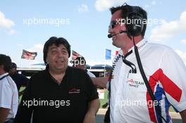20.02.2009 Johannesburg, South Africa,  Tony Teixeira, A1GP Chairman with Eric - A1GP World Cup of Motorsport 2008/09, Round 5, Gauteng, Friday Practice - Copyright A1GP - Free for editorial usage
