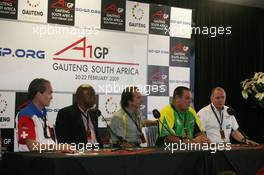 20.02.2009 Johannesburg, South Africa,  press conference  - A1GP World Cup of Motorsport 2008/09, Round 5, Gauteng, Friday Practice - Copyright A1GP - Free for editorial usage