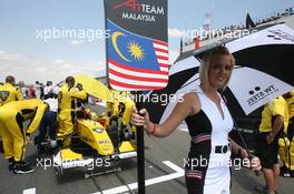 22.02.2009 Johannesburg, South Africa,  grid girl of Fairuz Fauzy (MAL), driver of A1 Team Malaysia - A1GP World Cup of Motorsport 2008/09, Round 5, Gauteng, Sunday Race 1 - Copyright A1GP - Free for editorial usage