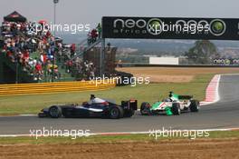22.02.2009 Johannesburg, South Africa,  Nicolas Prost (FRA), driver of A1 Team France and Salvador Duran (MEX), driver of A1 Team Mexico - A1GP World Cup of Motorsport 2008/09, Round 5, Gauteng, Sunday Race 2 - Copyright A1GP - Free for editorial usage